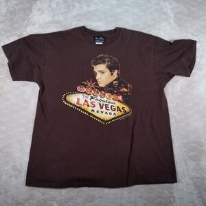 VTG Elvis Presley  K-U-N Las Vegas Nevada Shirt Sz XL See Pics
